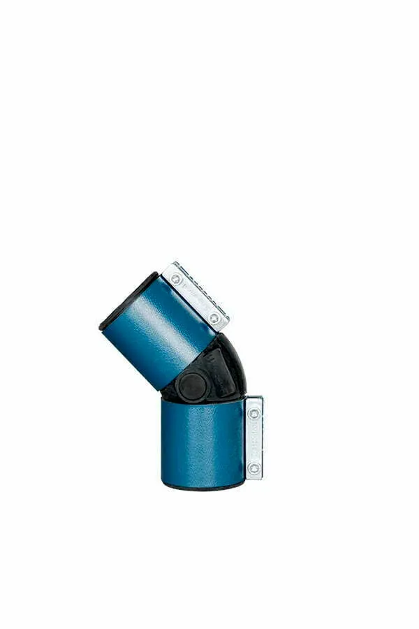 Dustcontrol 3344 bocht 45° Ø76 EPDM RVS
