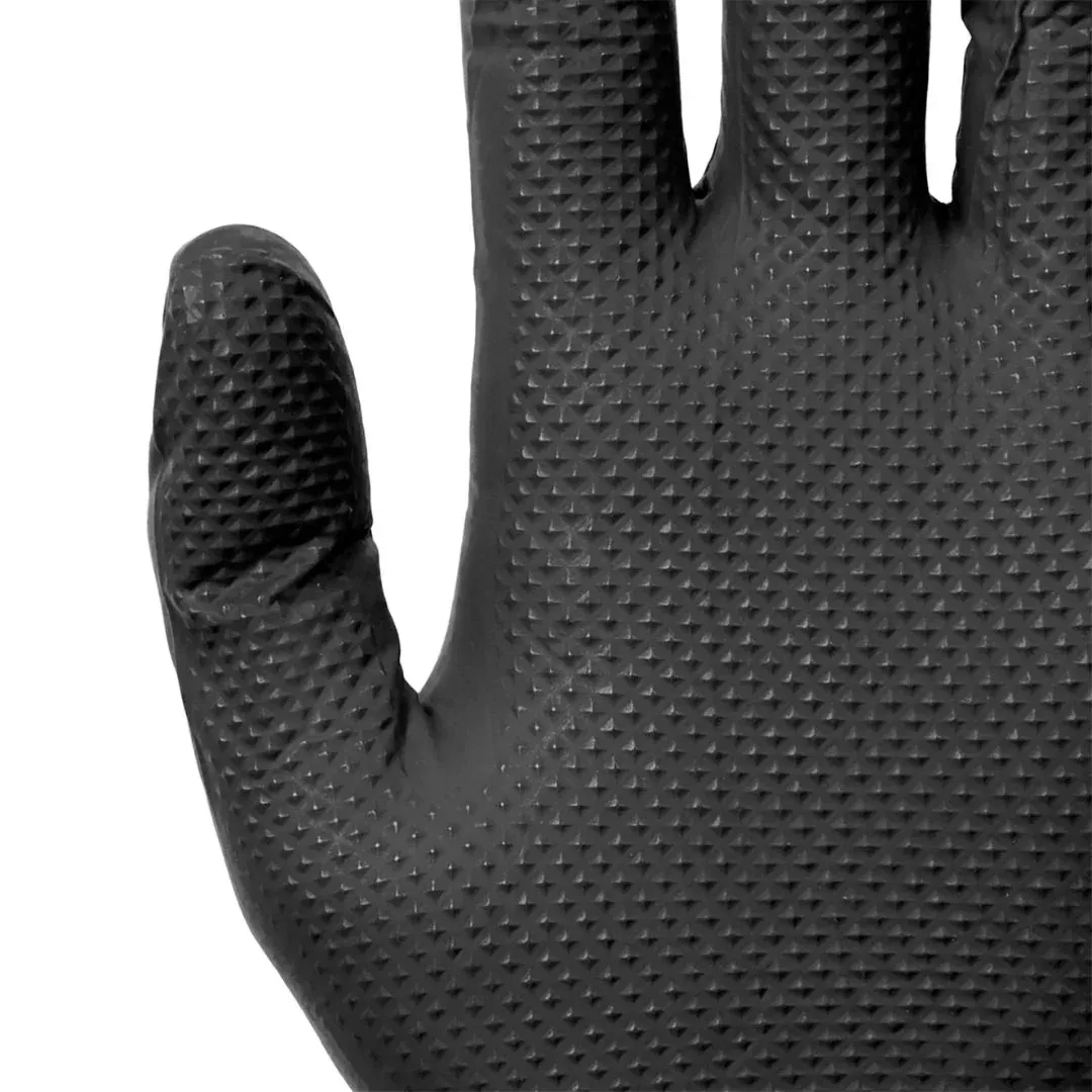 Clenli Sumo Grip nitril wegwerphandschoenen 50 stuks zwart