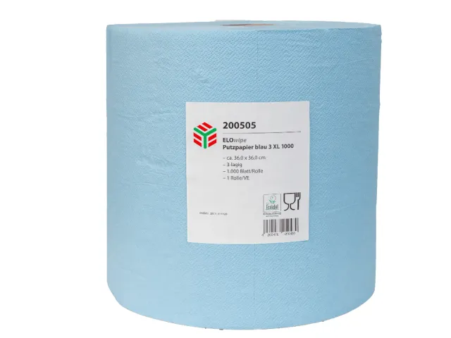 Elos ELOwipe poetsrol wit 2-laags XL 1000 vellen