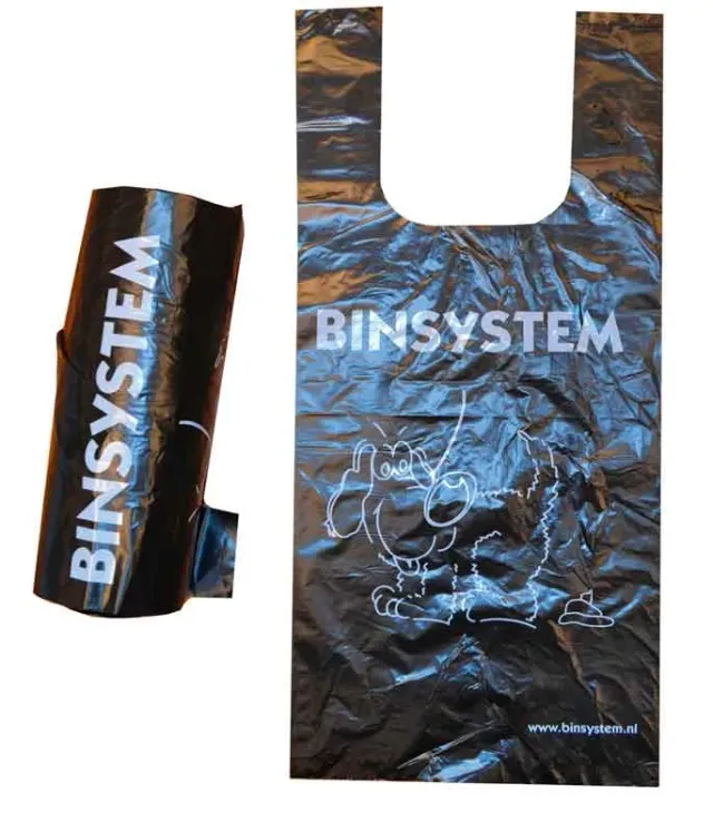 Cleanil VB 712519 hondenpoepzakjes zwart op rol plastic