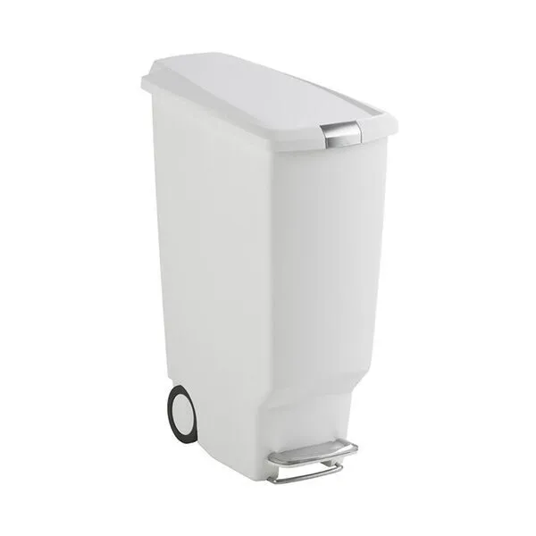 Cleanil Slim Step Can pedaalemmer 40L wit