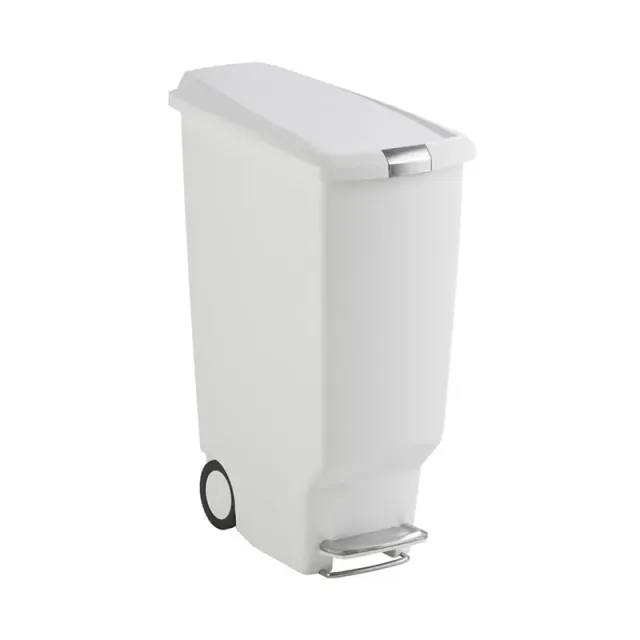 Cleanil Slim Step Can pedaalemmer 40L wit