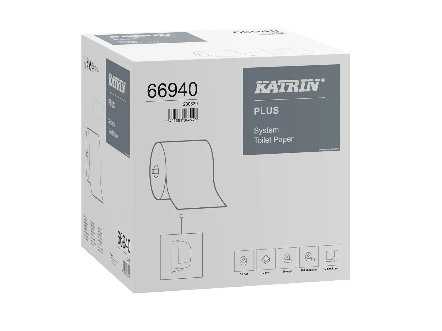 Katrin Plus System toiletpapier systeemrol