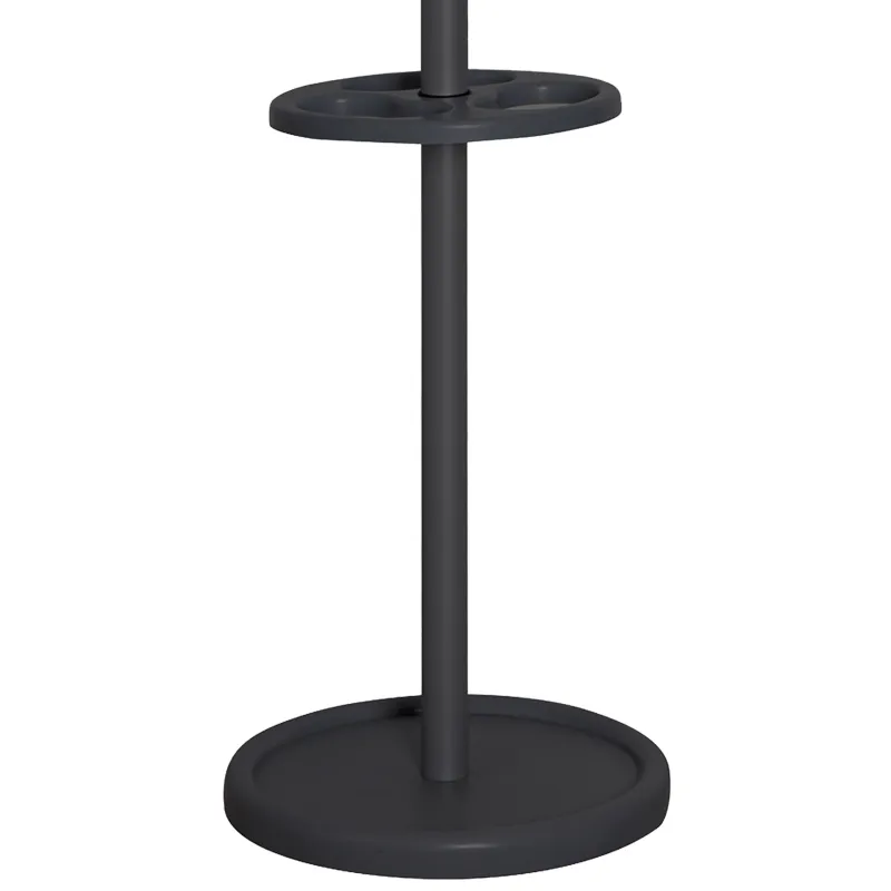 Cleanil Crown VB 718085 staande kapstok zwart met parapluhouder