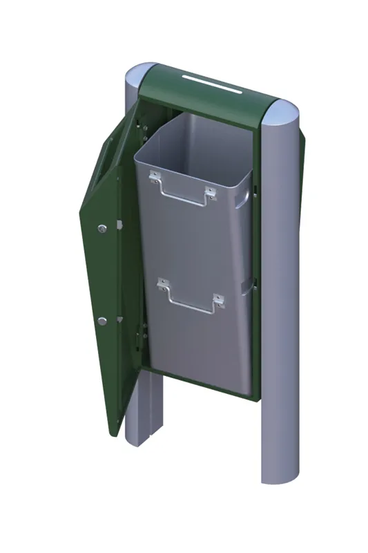 Cleanil Double BIN VB 711536 buitenafvalbak staal