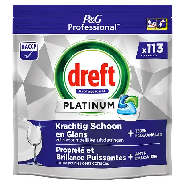 Dreft Platinum Regular PG 362559 vaatwastabletten 2x113 stuks