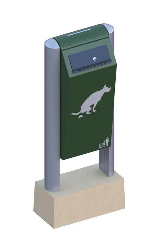 Cleanil VB 711611 hondenpoepbak 60 liter aluminium