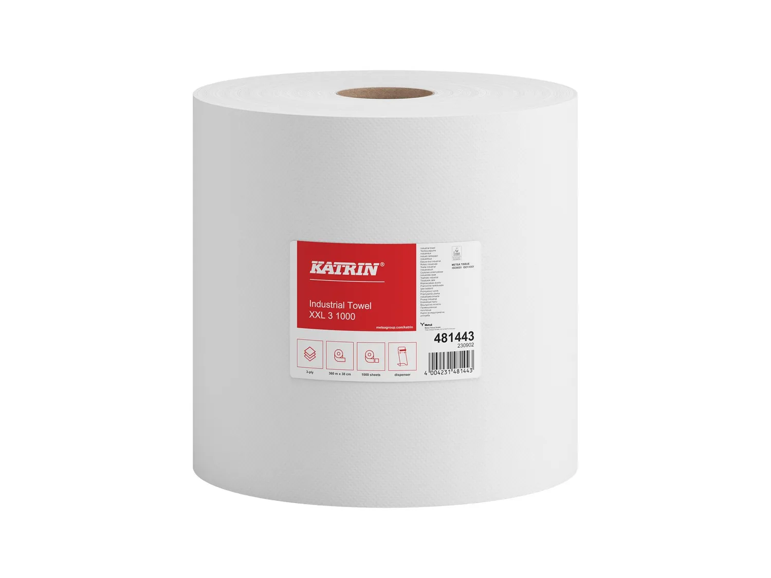 Katrin Industrial Towel poetsrol laminated