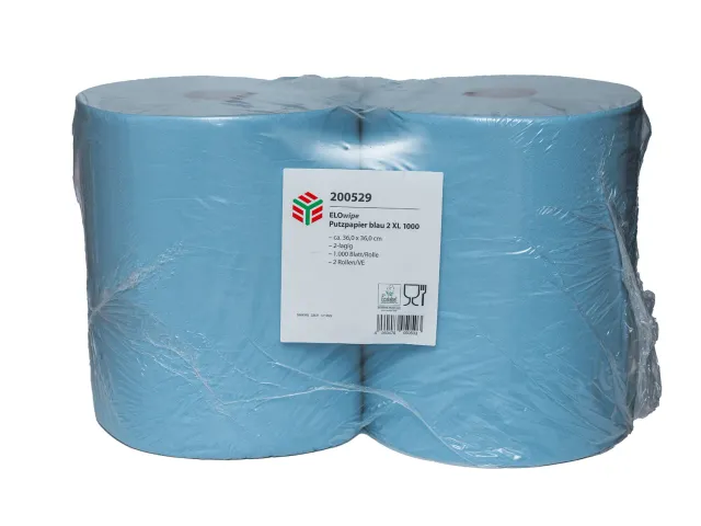 Elos ELOwipe Putzpapier poetsrol blauw 2-laags XL