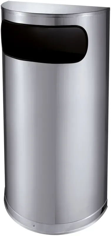 Cleanil VB 667833 halfronde afvalbak 35L mat RVS