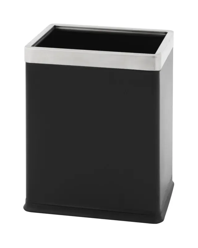 Cleanil VB 650118 papierbak rechthoekig zwart RVS