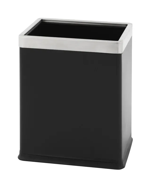 Cleanil VB 650118 papierbak rechthoekig zwart RVS