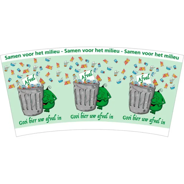 TRASHman wikkel VB 719617 Trashman afvalbak wit