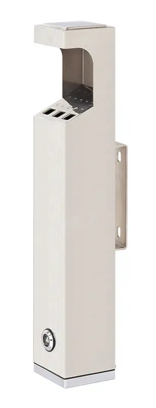 Cleanil 659975 wandasbak zuil vierkant RVS