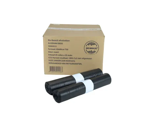 Cleanil 404154 huisvuilzak 60x80cm grijs 400 stuks