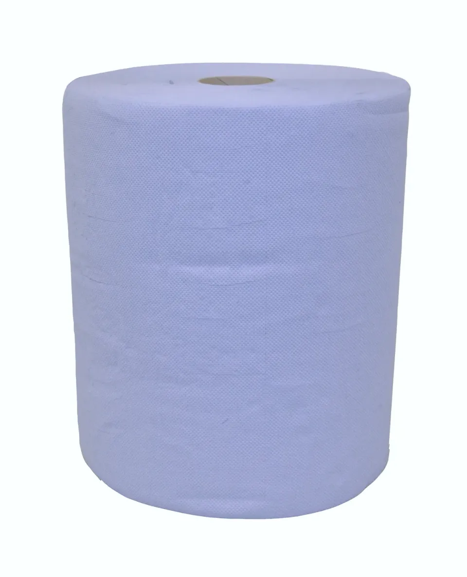 ELOS blue laminated poetspapier blauw