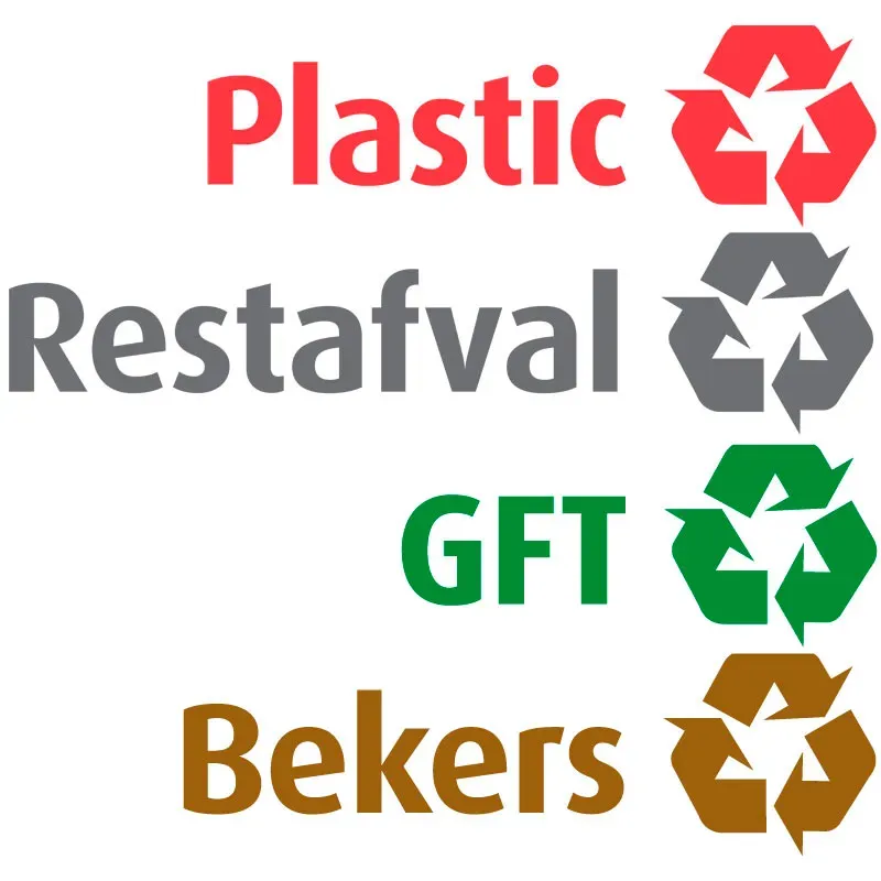 Cleanil Carro VB 034833 recyclingstickers NL 4 stuks