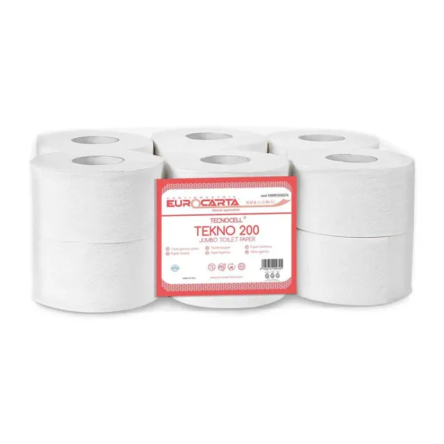 Eurocarta Tekno 200 handdoekrol papier sterk