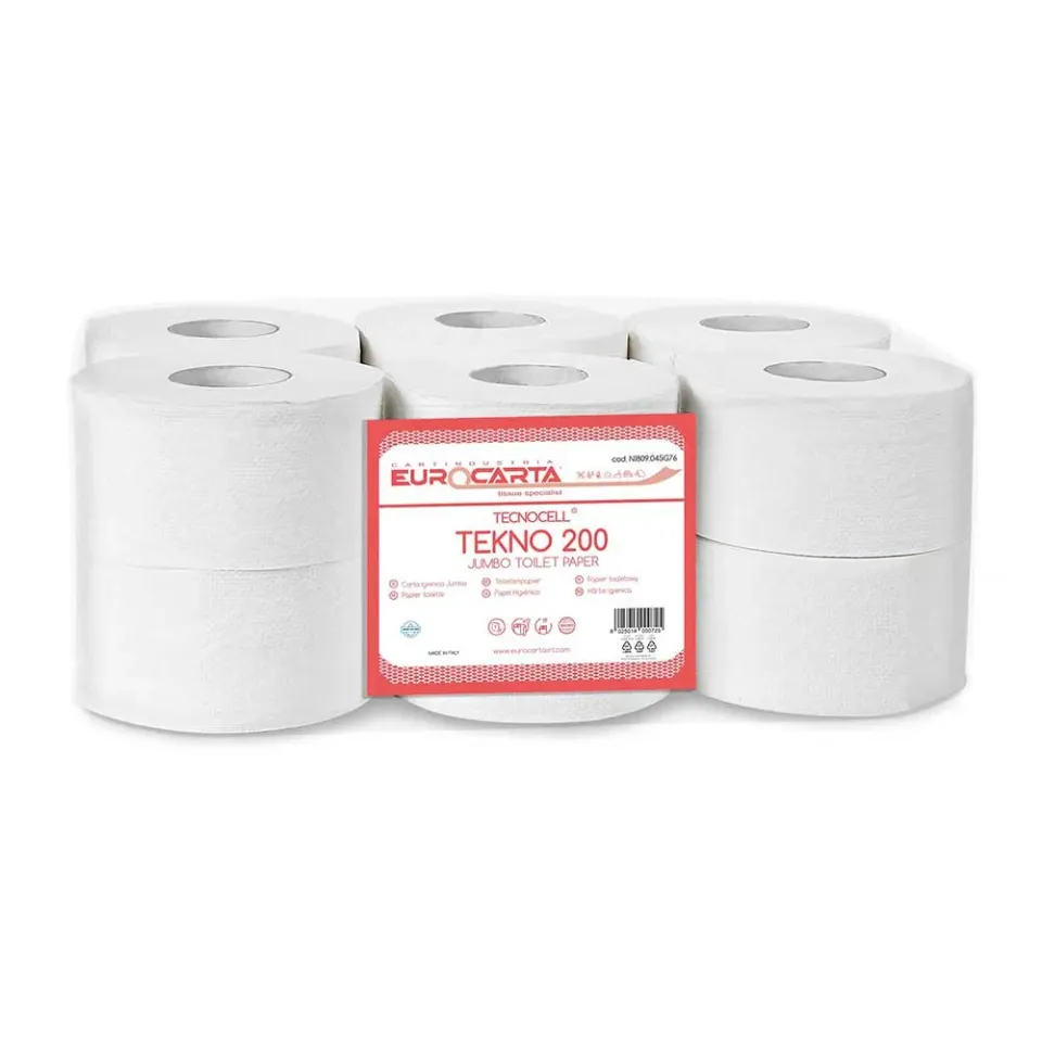 Eurocarta Tekno 200 handdoekrol papier sterk