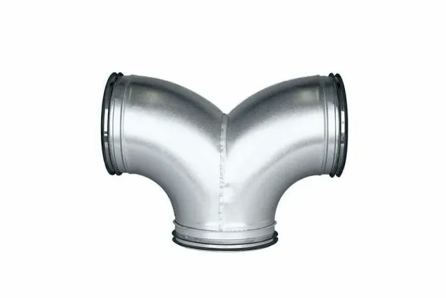 Dustcontrol Y-buis versterkt spiraalbuis 125 mm
