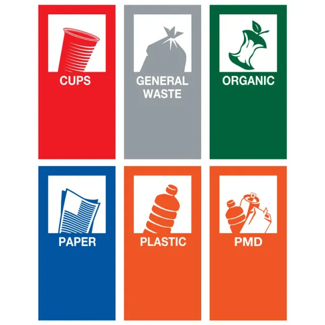 Cleanil VB 100156 recycling magneetstickerset