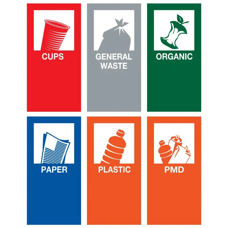 Cleanil VB 100156 recycling magneetstickerset