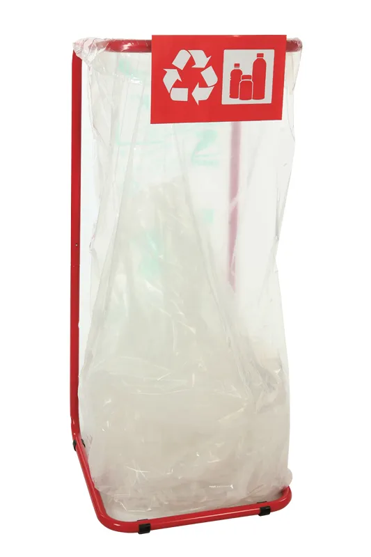 Cleanil VB 033681 stickerset afvalscheiding blauw rood 2-delig