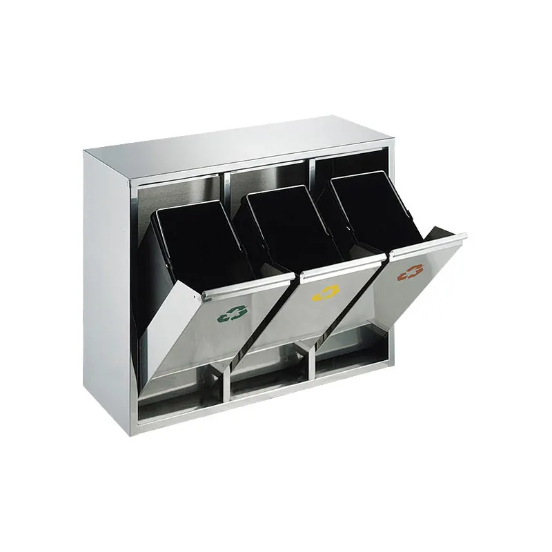 Cleanil VB 710423 recycling afvalbak RVS