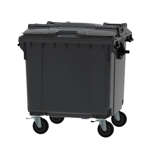Cleanil container 1100 liter split deksel VB 719105 HDPE