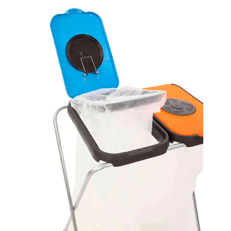 Cleanil EKOthinks 2 afvalzakhouder blauw oranje VB 211302