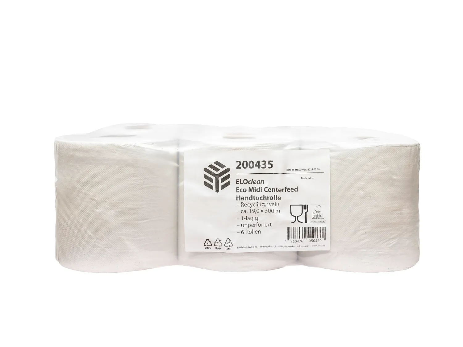 Elos Eloclean Eco Midi Centerfeed handdoekrol 1-laags