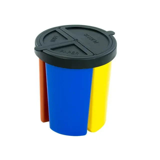 Cleanil Eco Bin recyclingset 15L zwart geel VB 049615
