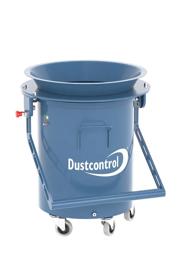 Dustcontrol Intellibin stofopvangcontainer met hefarm