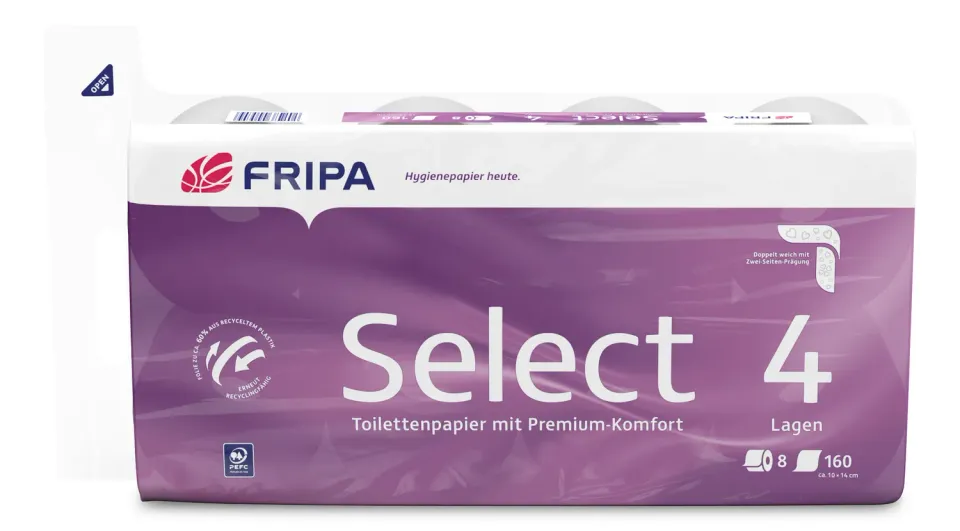 Elos Select toiletpapier zacht hygiënisch toiletpapier