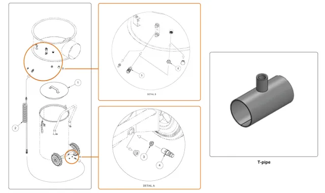 Dustcontrol Pressure Equalization Kit drukvereffeningsset