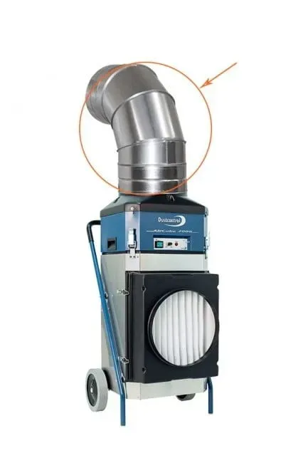 Dustcontrol AirCube 1200/2000 aansluitbocht