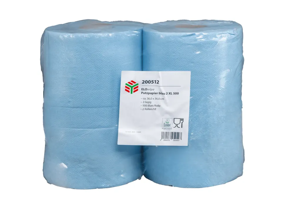 Elos ELOwipe poetsrol blauw 2-laags 500