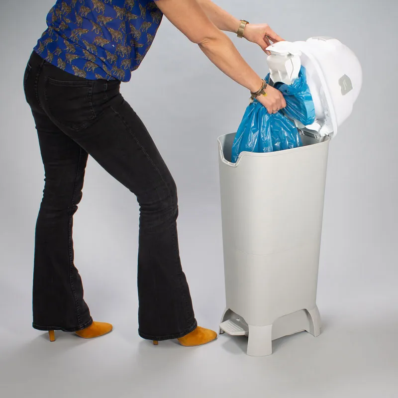 DiaperChamp One Maxi BR 023010 luieremmer grijs-wit