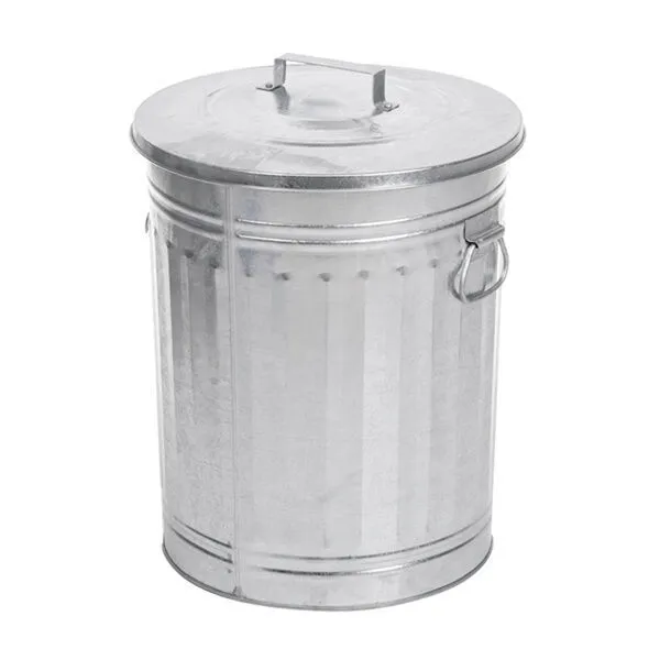 Cleanil VB 310015 afvalbak verzinkt 54 liter met deksel