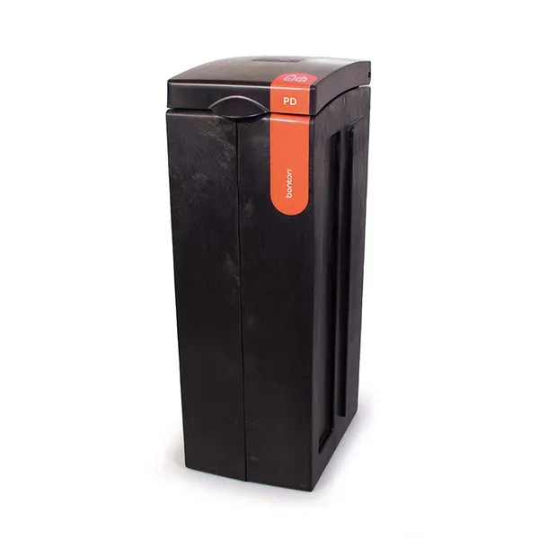 Bonton Original VB 205684 afvalbak 70 liter zwart-oranje