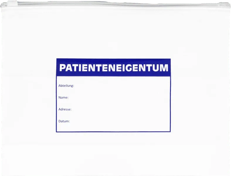 Elos Patienteneigentum gripzak voor patiëntseigendommen zorg