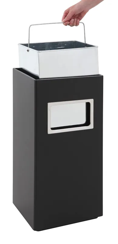 Cleanil VB 650194 as-papierbak zwart RVS