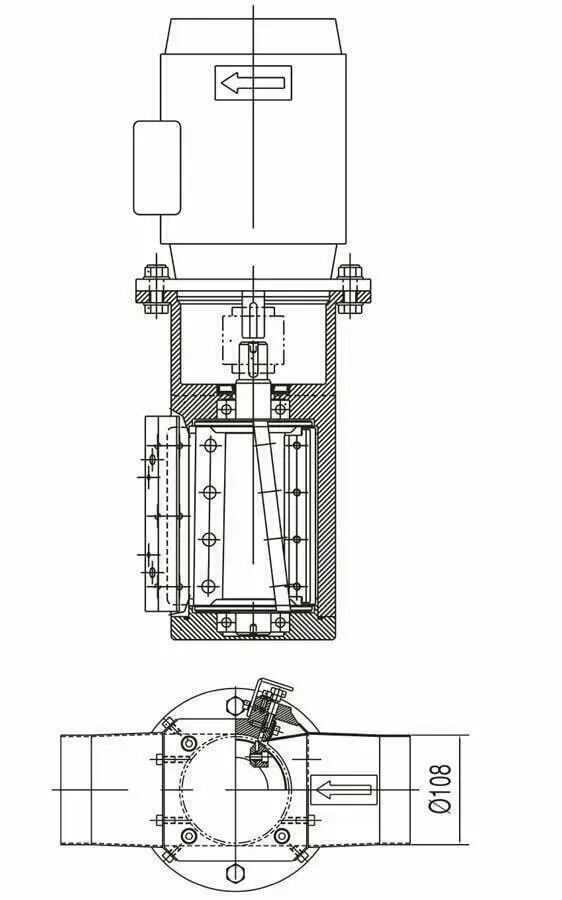 Dustcontrol Leikkuri 108 snijunit 108 mm 0,75 kW