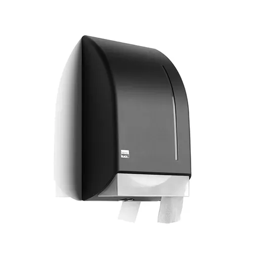 ZaanSchoon Black jumboroldispenser zwart voor toilet