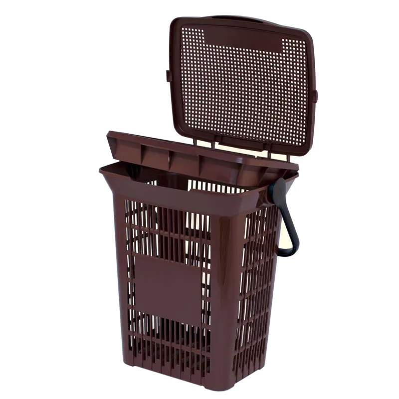 Cleanil Umimax geventileerd afvalemmer 10 liter bruin GFT