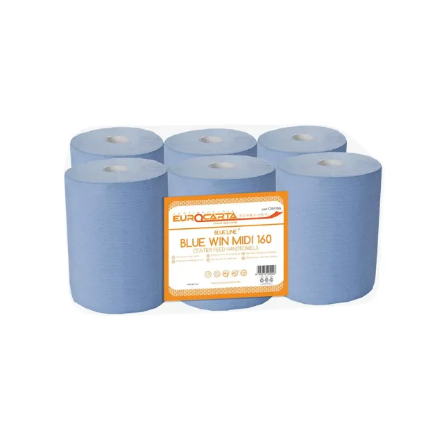 Eurocarta Blue Line Midi 160 poetsrol blauw