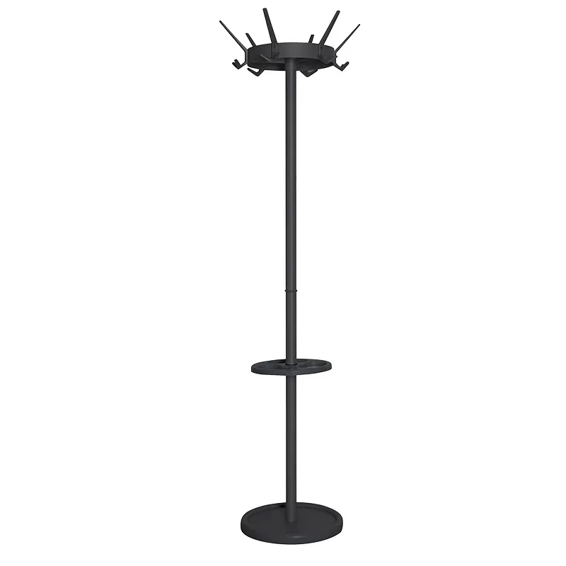 Cleanil Crown VB 718085 staande kapstok zwart met parapluhouder