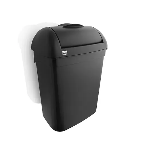 ZaanSchoon Dame Hygiënebox zwart wandmodel