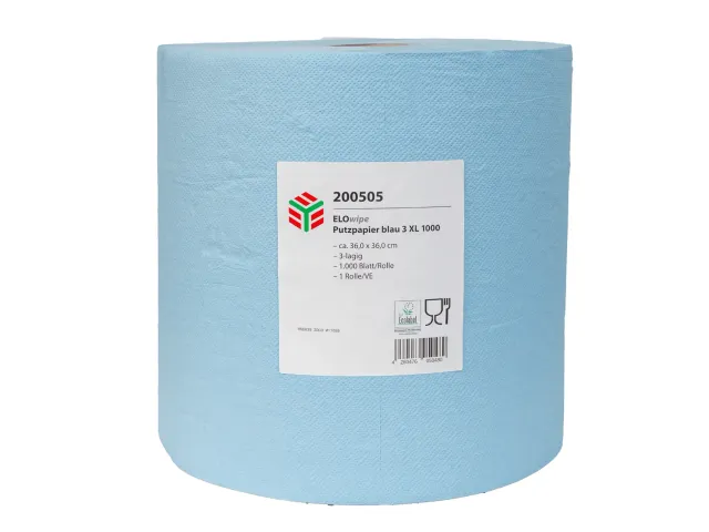 Elos ELOwipe poetsrol blauw 3XL 1000 vel zorg