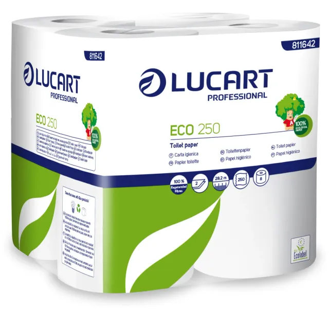 Elos Eco 250 hygiënepapier zacht wit
